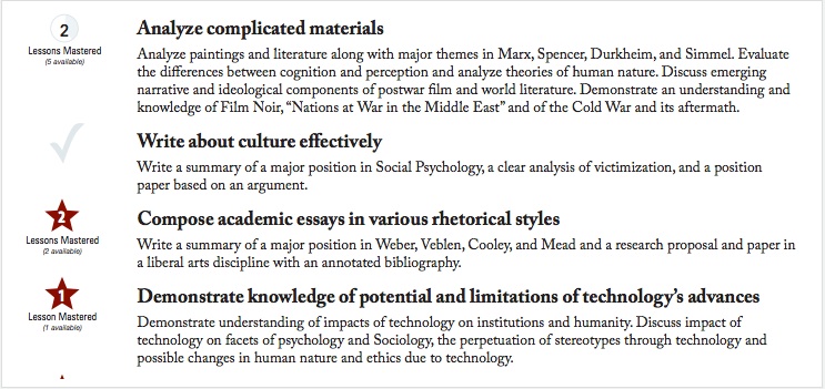 Example transcript from Northern Ariziona University